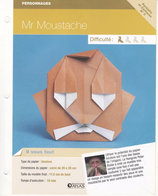 Origami modèle pliage papier Masques - Fiche Technique n°6 : Masque  traditionnel