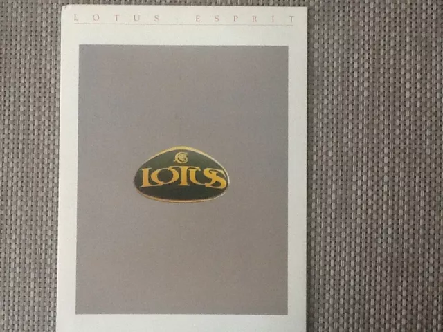 1988 Lotus  Esprit Excel brochure,Lotus Esprit leaflet,Lotus Excel leaflet