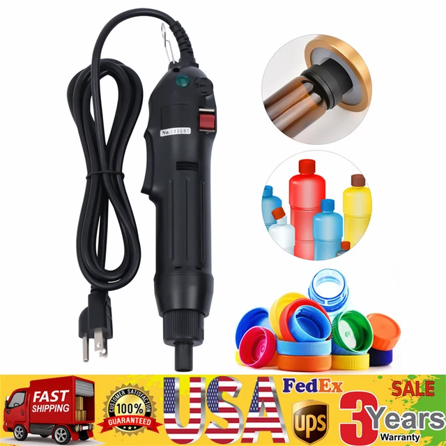 Handheld Manual Electric Bottle Capping Machine Screw Cap Capper Sealing Tool!