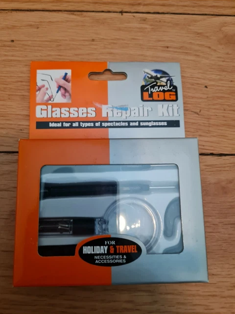 Kit de reparación de gafas de tronco de viaje con estuche de transporte