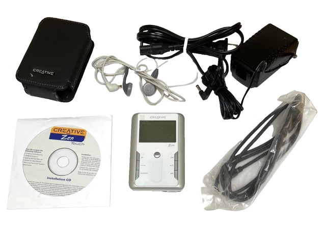 CREATIVE ZEN TOUCH DAP-HD0014 MP3 Player 20GB White Working