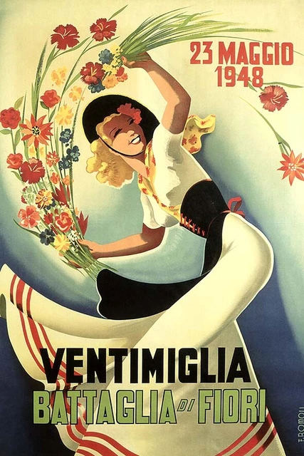 Poster Vintage Original - Publicité Touristique Pour Cagliari, Italie - Affiche Murale