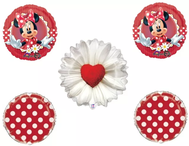 Mad About Minnie Daisy Happy Birthday Party Balloons Decorations Valentine's Day