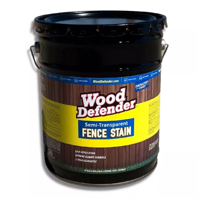 Wood Defender Semi-transparent Fence Stain BARN RED 5-gallon