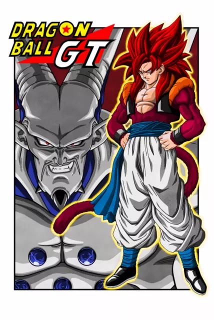 Dragon Ball GT Poster Goku Vegeta Fusion Gogeta SSJ4 18inx12in