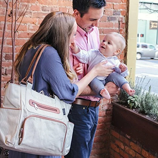 Baby Diaper Bag Tote Case, Portable Changing Pad, Large Travel Diaper Bag