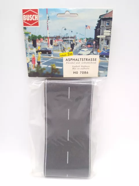 Busch HO 7086 Road Asphalt Tarmac Highway - OO/HO - New & Sealed