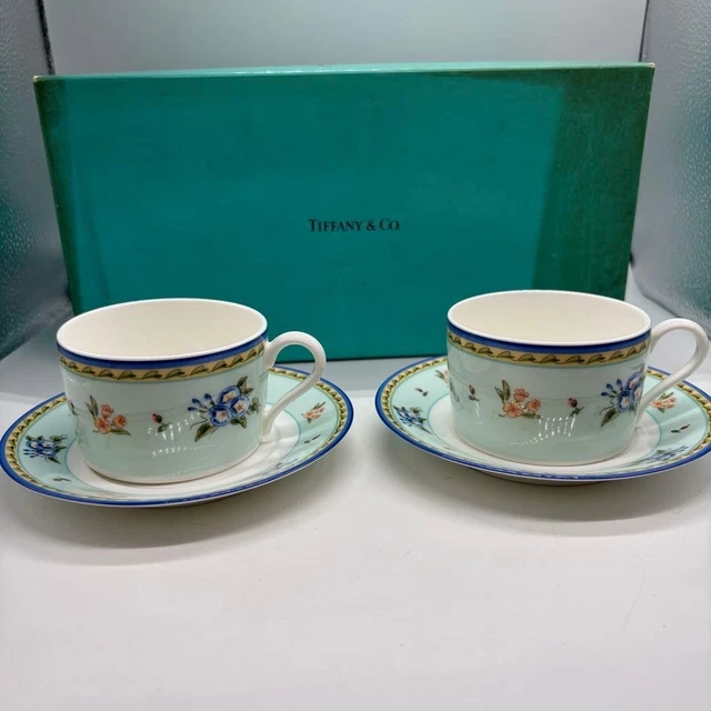 TIFFANY & CO. Morning Glory Plates Set of 4 Made in Japan £115.19