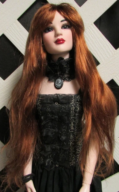 Doll Wig, Monique Gold Adorabel "Pixie" Size 7/8 in Golden Auburn (with bangs)