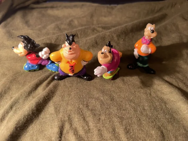 1992 Disney GOOF TROOP Figures Set of 4 Goofy Pete PJ Max In Original Box