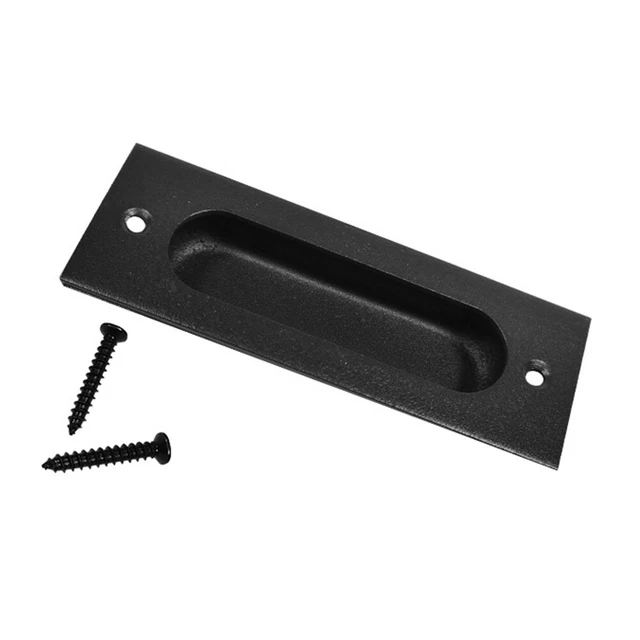 Hardware Home Sliding Barn Door Handle Flush Pull Closet Gate Embedded Square
