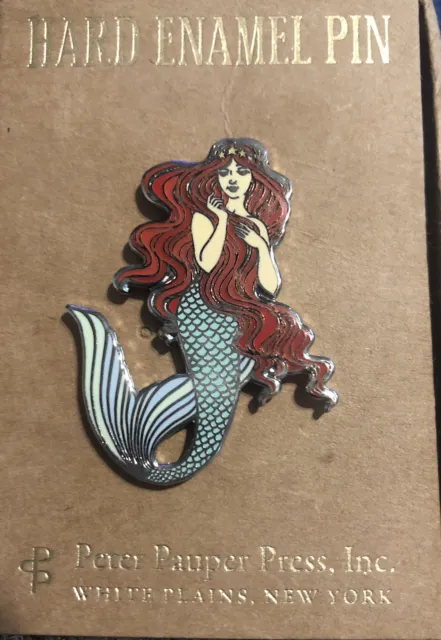 MERMAID - HARD ENAMEL PIN (CLOISONNE PIN) By Inc. Peter Pauper Press - Hardcover