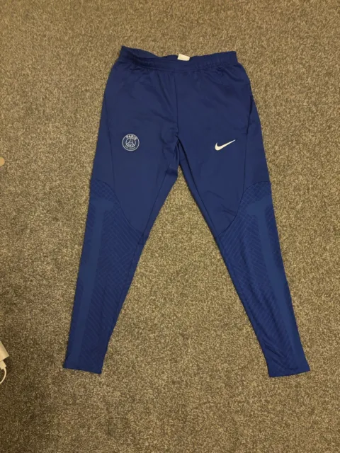 Nike Strike PSG Paris Dri Fit Track Pants Training Bottoms Blue - Small