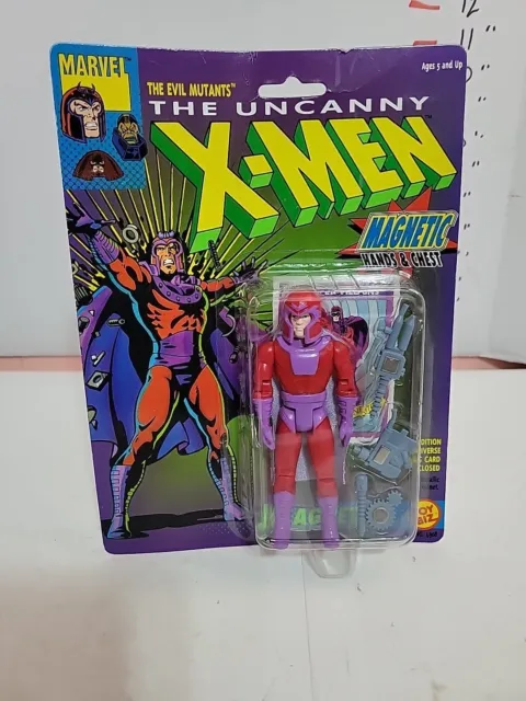 ToyBiz Marvel Evil Mutants  X-Men Purple 1991 MAGNETO #1 Figure NIP