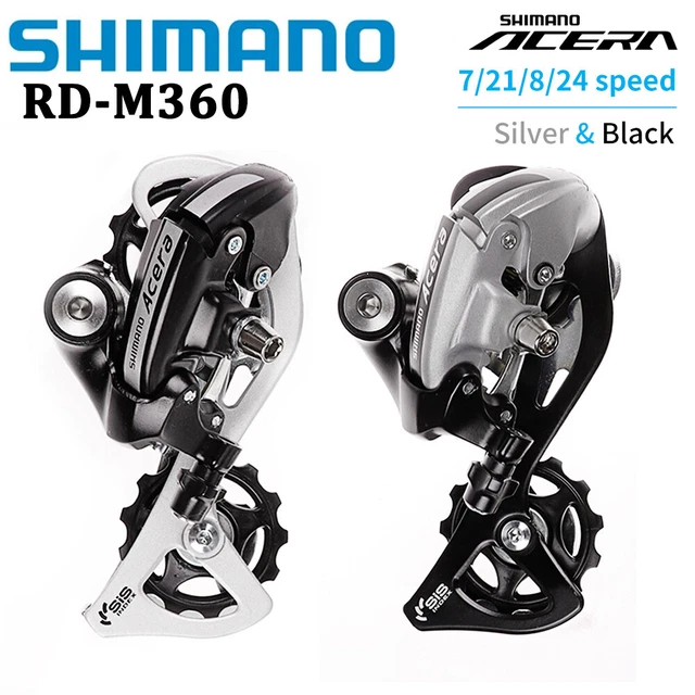 Shimano Acera RD-M360 8/24Speed MTB Bike Bicycle Rear Derailleur Silver/Black