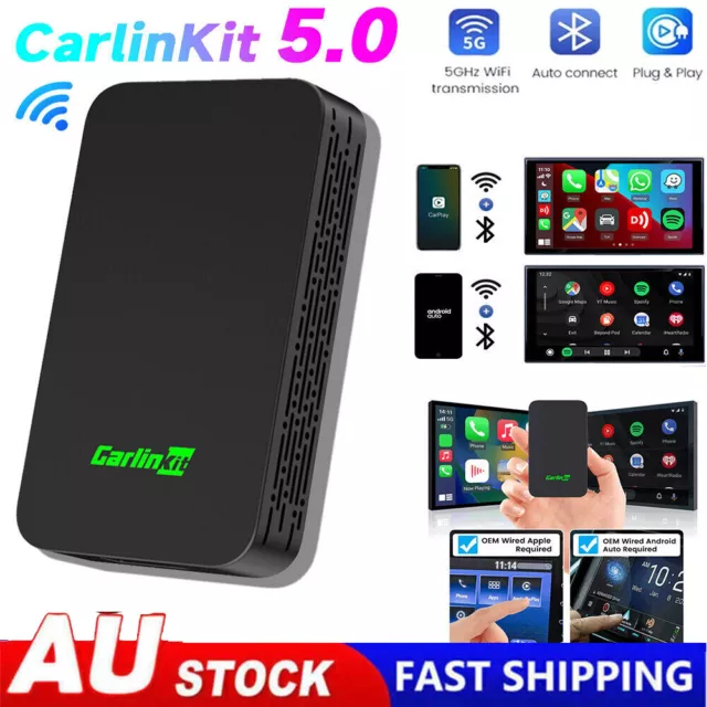 CARLINKIT 5.0 FOR Wireless CarPlay Box Android Auto Dongle Car