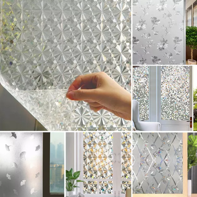 Privacy Window Film Glass Decorative Static Anti-UV Window Sticker Home Decor AU