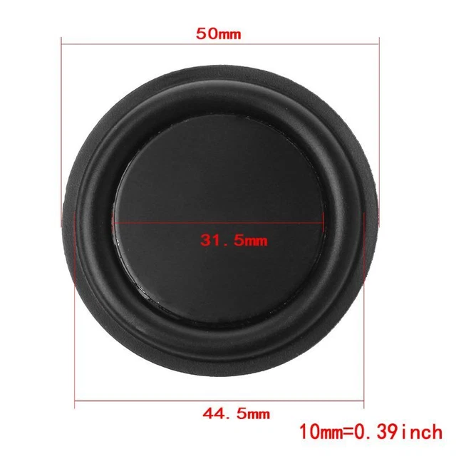 50mm Speaker Diaphragm Rubber Bass Radiator Passive Radiator Accessories