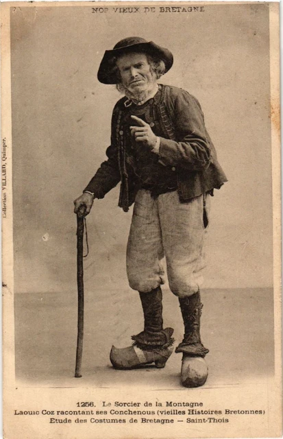 CPA Nos Vieux de Bretagne - Le Sorcier de la Montagne - Folklore (482721)