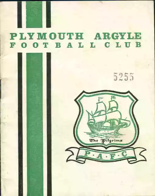 Football Programme - Plymouth Argyle v Blackburn Rovers - Div 2 - 15/4/1967