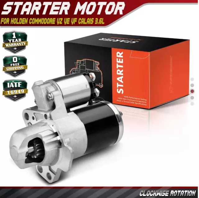 Starter Motor to Fit Holden Adventra, VE, VZ engine HF V6 3.6L 2004-2013