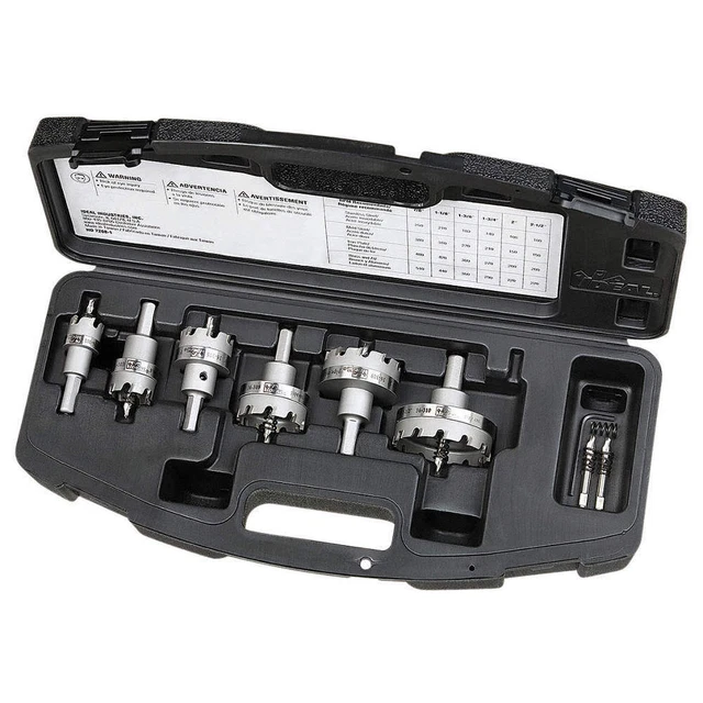 IDEAL 36-314 Hole Saw Kit,Saw Range 3/4" to 4-3/4"