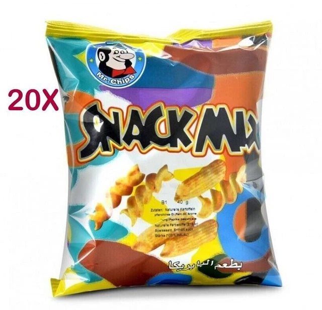 20X Mr.Chips Snack Mix Gusto Paprika 18 Grammi / مستر شيبس