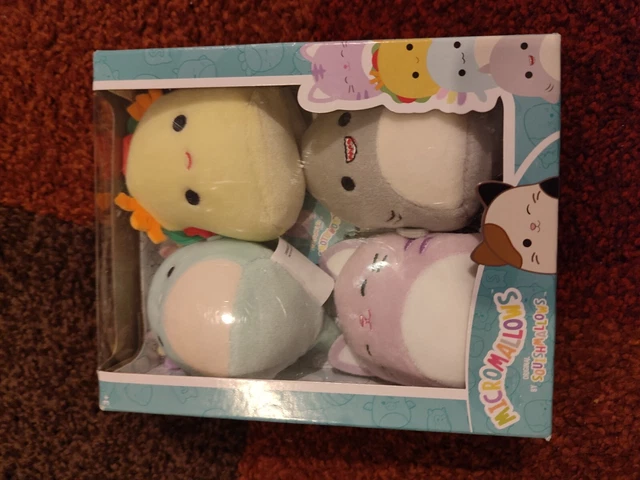 SQUISHMALLOWS MICROMALLOWS 2.5& Plush 4-Pack (Gordon, Tex, Tabitha ...
