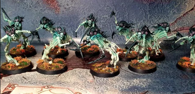 Enorme Nighthaunt Age of Sigmar Army bien pintado