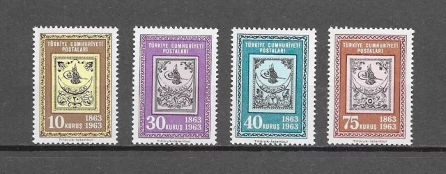 TURKEY TURQUIE - 1963 YT 1634 à 1637 - TIMBRES NEUFS** MNH LUXE