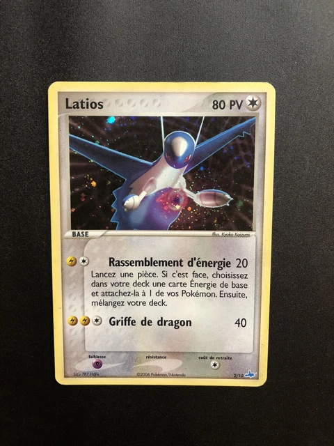 Carte Pokémon Latios holo 2/10 - Trainer Kit Latios - État moyen FR