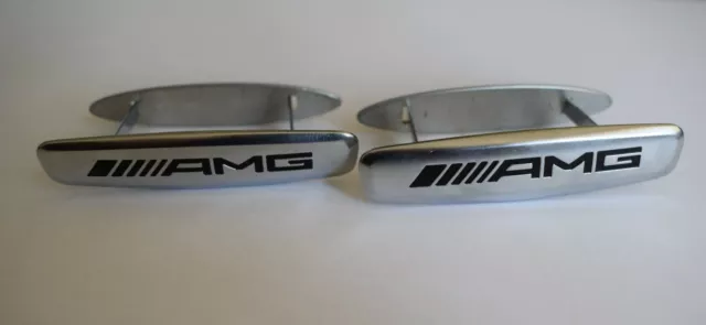 2x Original Mercedes Sitz Rückenlehne Emblem AMG Schriftzug A0008172316