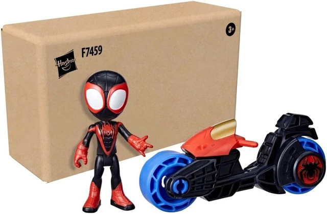 Marvel Spidey and His Amazing Friends, Arachno-bolide et figurine Spidey de 10 cm, dès 3 ans