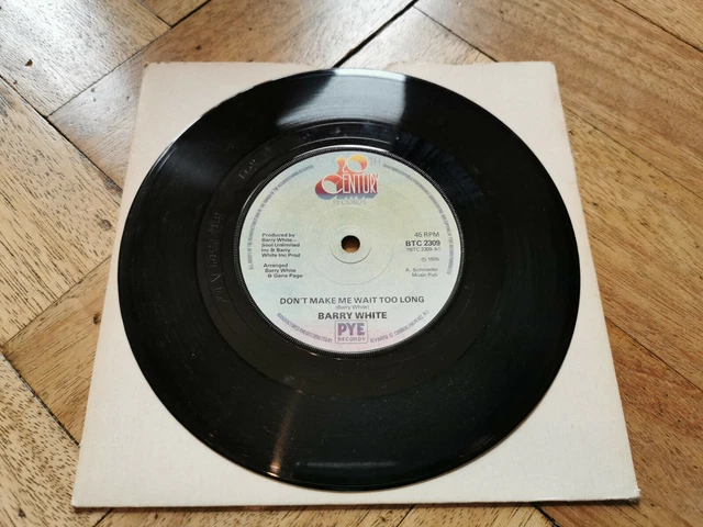 BARRY WHITE Don t Make Me Wait Too Long Used Vinyl Record 7 
