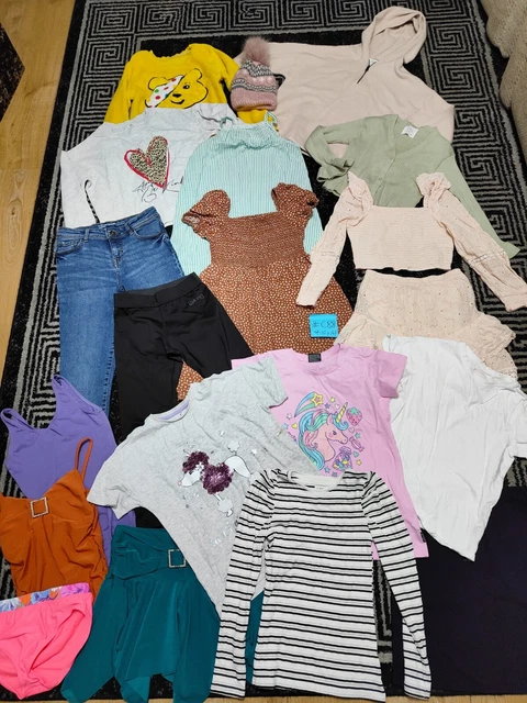 #C88💜 Huge Bundle Of Girls Clothes 9-10years NEXT GEORGE ZARA RIVER H&M PRIMARK