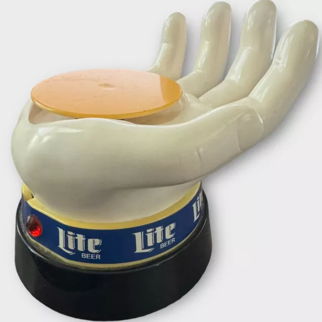 Vintage Miller Lite Beer 1986 E&B Giftware Inc. Rolling Beer Serving Hand Server