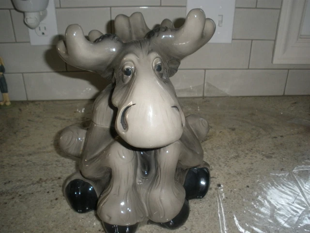 Big Sky Carvers Moose 12" Cookie Jar Bearfoots Tabletop Large Phyllis Driscoll
