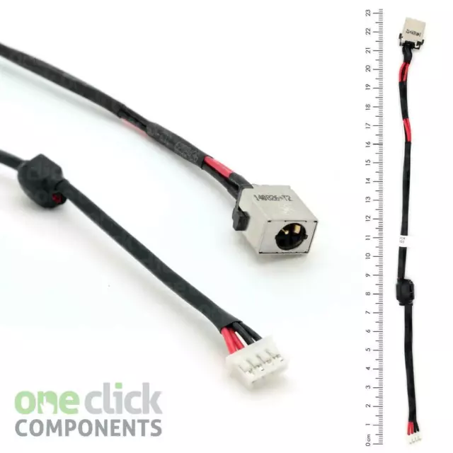 For Packard Bell EasyNote TE69BM DC Power Jack Port Socket Cable | 40W Black