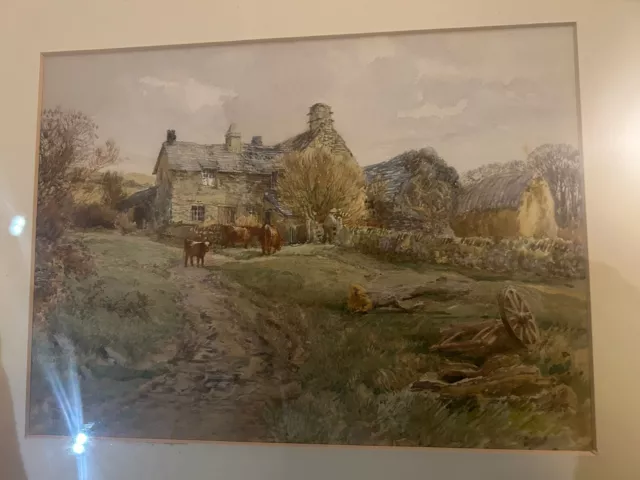 Attrib. Myles Birket Foster RWS (1825-1899) - Watercolour, Cornish Rural Scene