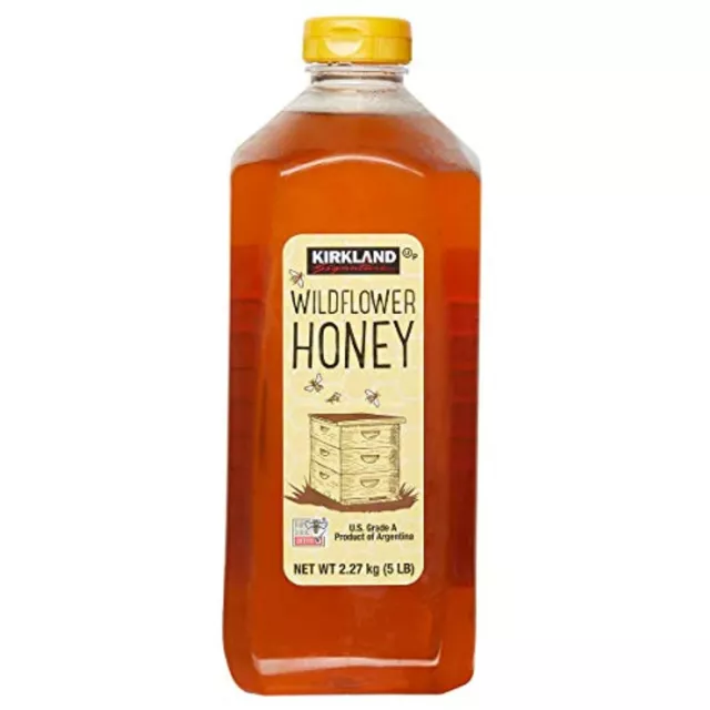 Kirkland Signature Premium Wildflower Honey 5 Lbs 100% Pure