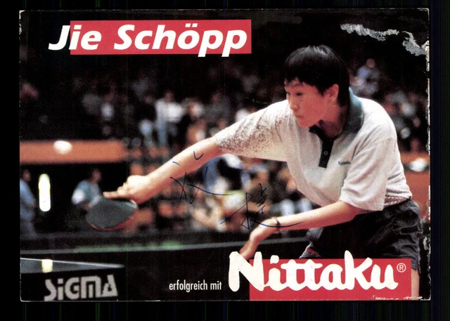 Jie Schöpp Autogrammkarte Tischtennis Original Signiert +A 228246