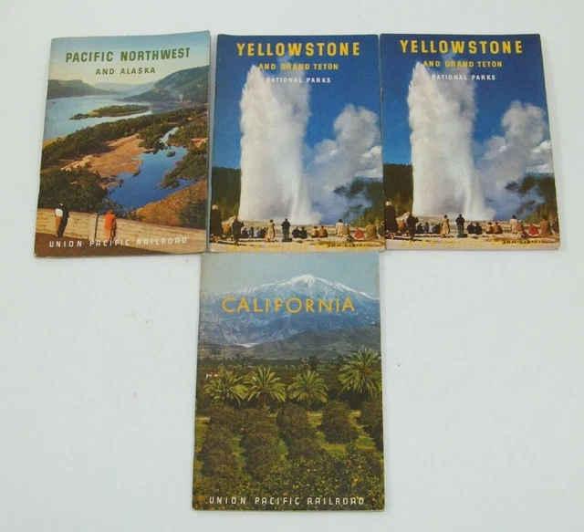 1950'S Union Pacific Railroad Pacific Northwest Yellowstone California Travel
