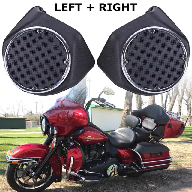 King Trunk 6.5'' Speakers Pods For Harley Tour Pak Road King Electra Glide 14-22