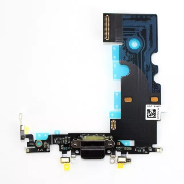 Nappe dock flex connecteur de charge lightning noir micro antenne pour iPhone 8