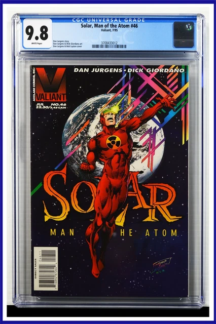 Solar Man Of The Atom #46 CGC Graded 9.8 Valiant July 1995 Comic Book