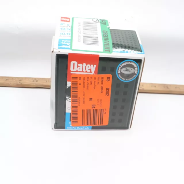 Oatey Square Shower Drain Matte Black 4" x 4" - NO ADAPTER