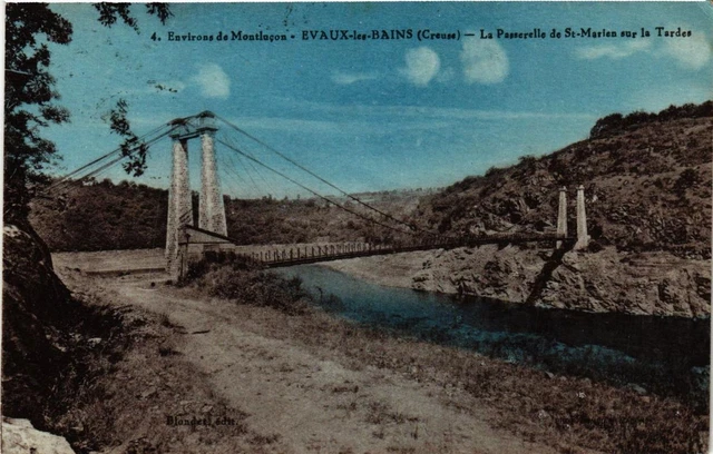 CPA Env. MONTLUCON Evaux-les-Bains La Passerelle de St-Marien (683092)