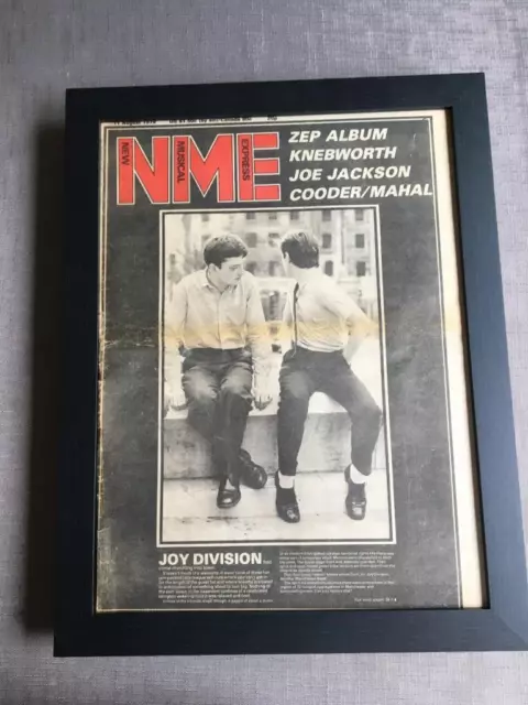 Joy Division Ian Curtis  Framed Iconic NME Magazine Cover Aug 1979  -  18" x 14"