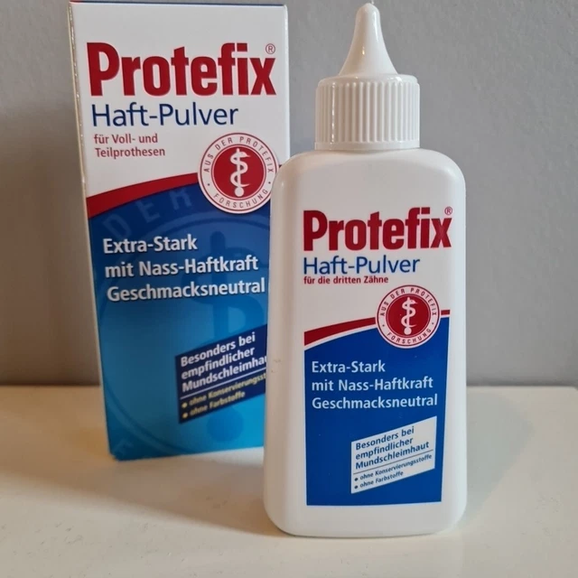 Protefix Denture Adhesive Fixative Powder 50g 100% Natural Alternative German