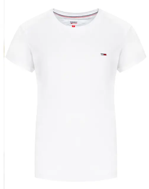 TOMMY HILFIGER - T-shirt col rond - blanc